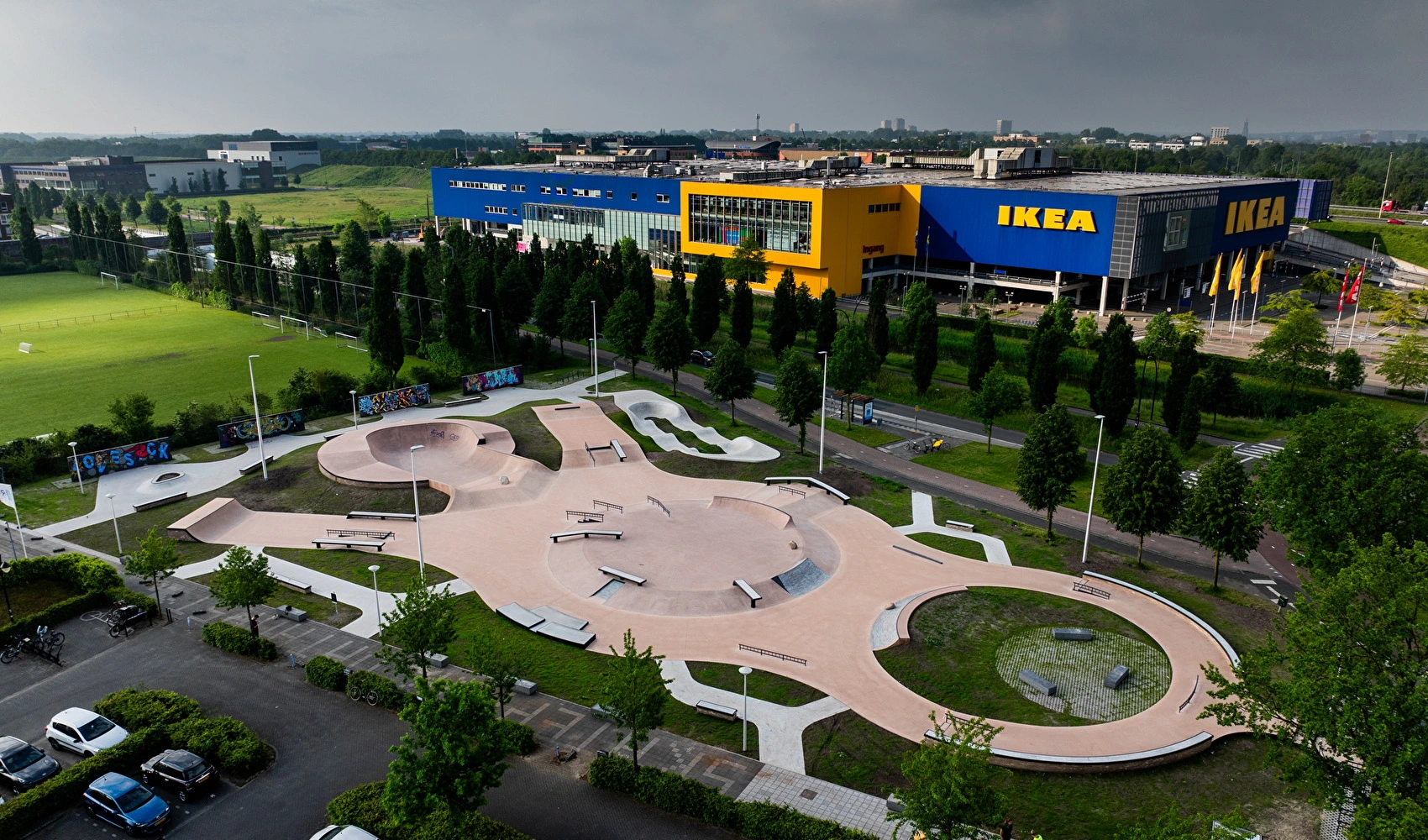 Outdoor skatepark Amersfoort overview