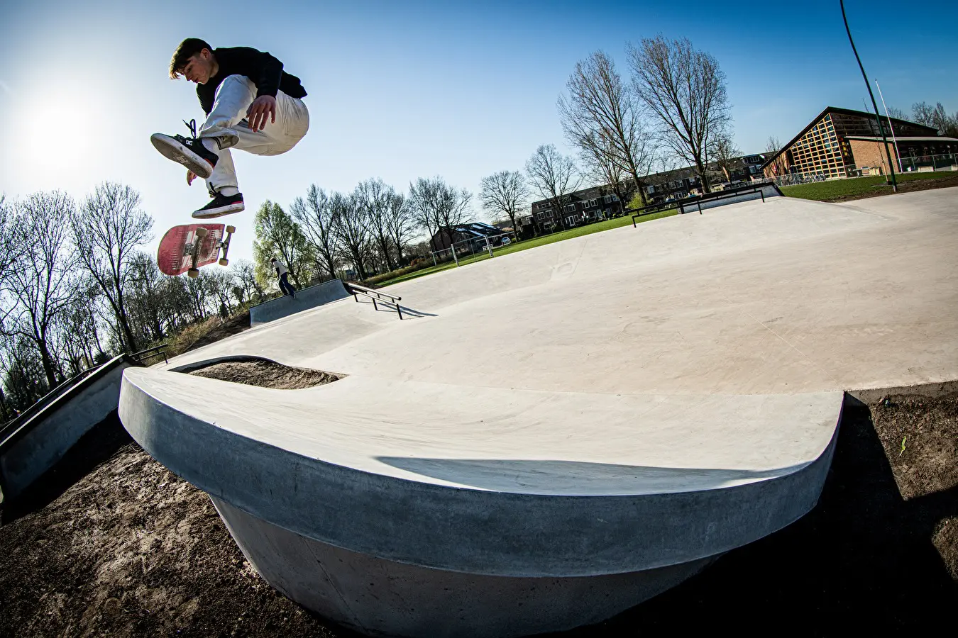 Bunschoten Skatepark Heelflip Bert Wilmink